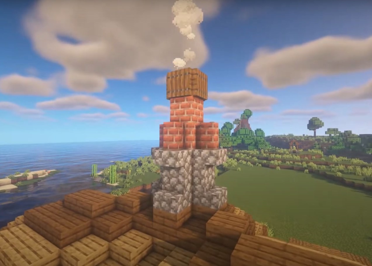 Crafting an Aesthetic Chimney in Minecraft