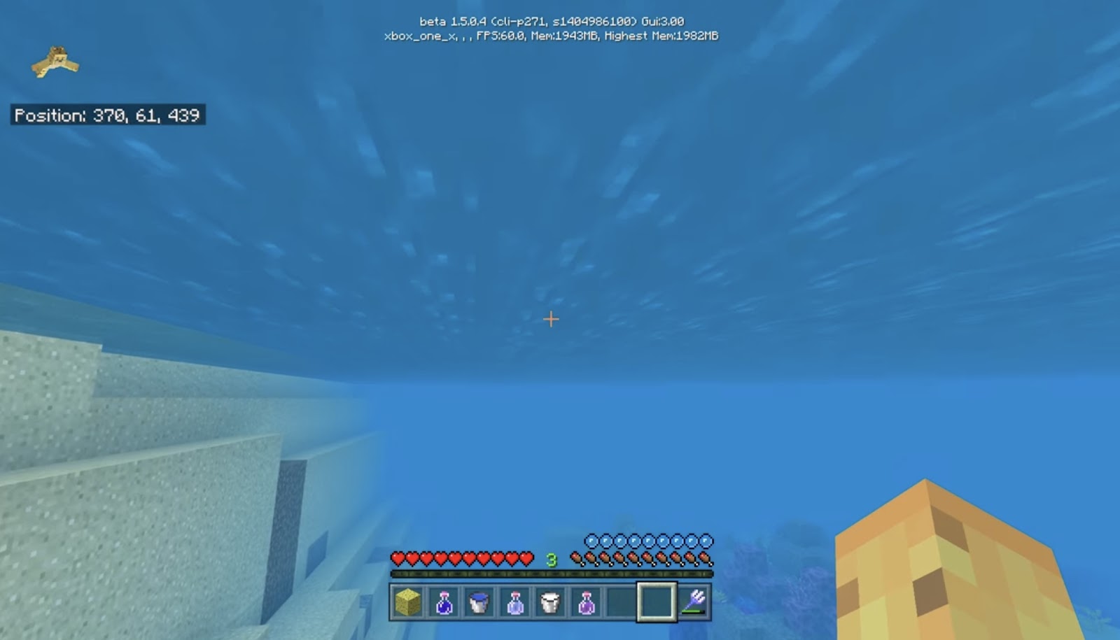 Swimming in Minecraft