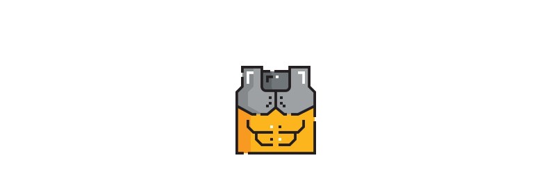 a chestplate armor icon from a video game